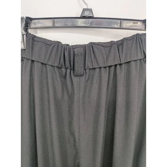 Halara Wide Leg Pleated Trousers Women Size L Pull On Pants Minimalist Stretch - Picture 6 of 12